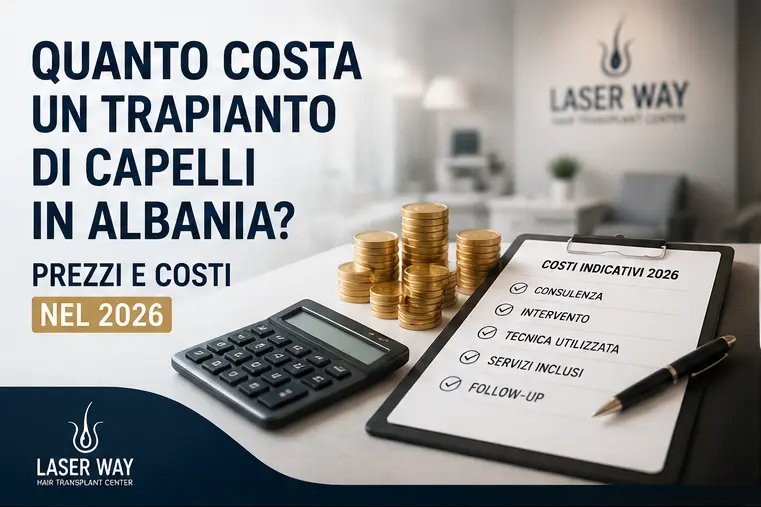Quanto costa un trapianto di capelli in Albania? Prezzi e costi nel 2026